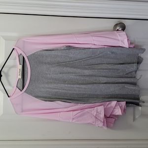 Bell sleeve baseball tee